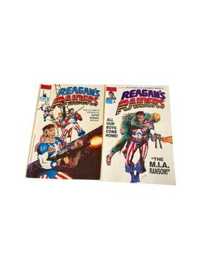 Reagans Raiders Comic‎ Lot 2 Vol 1 and 3  English President 1986 USA Selson